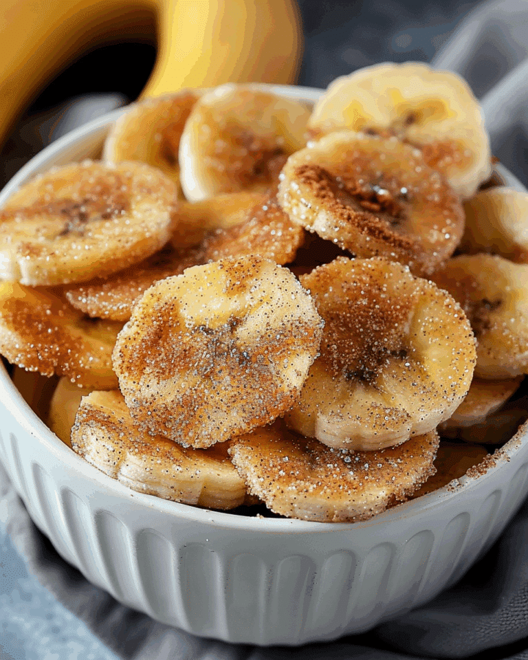 Cinnamon Sugar Air Fryer Banana Chips
