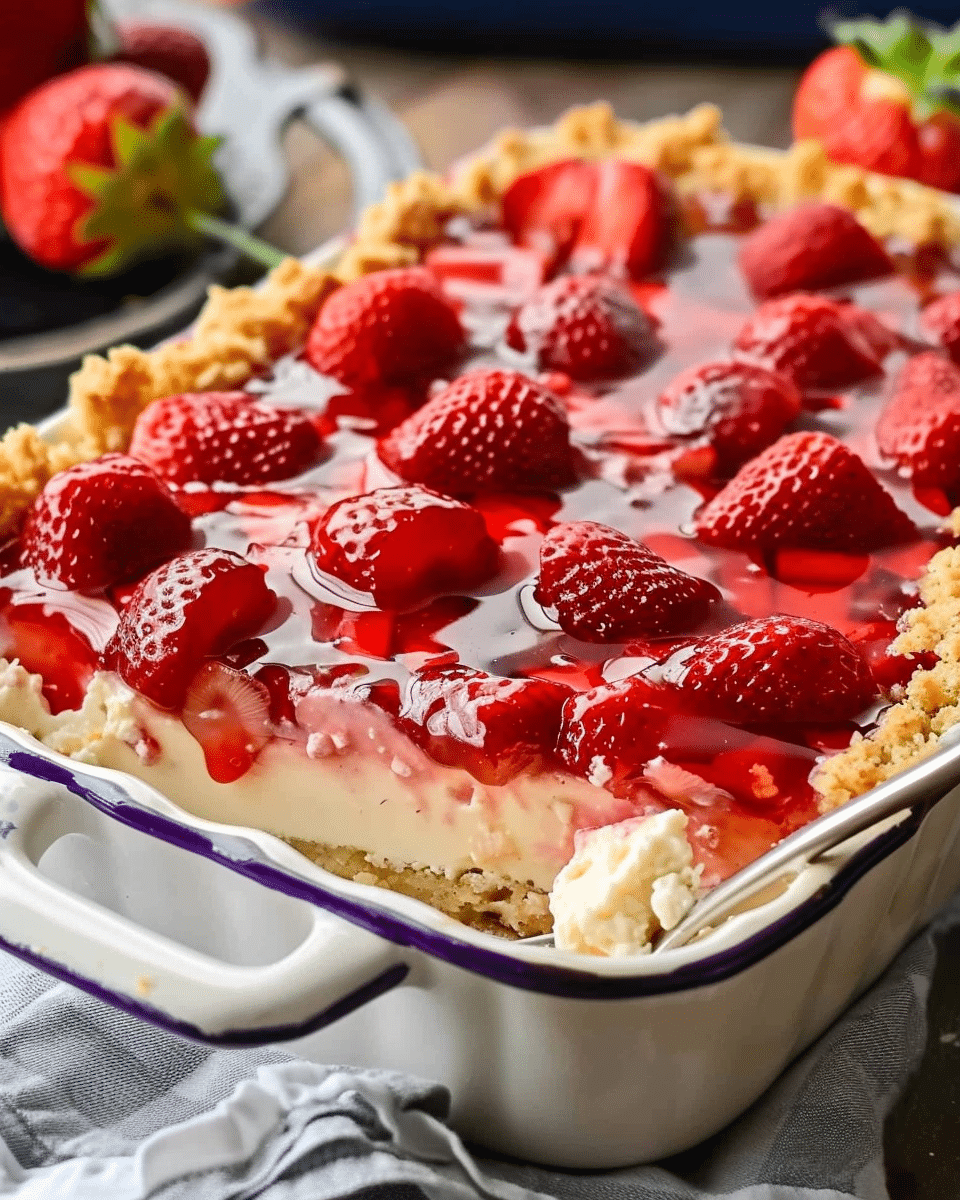 Strawberry Cheesecake Dump Cake Recipe