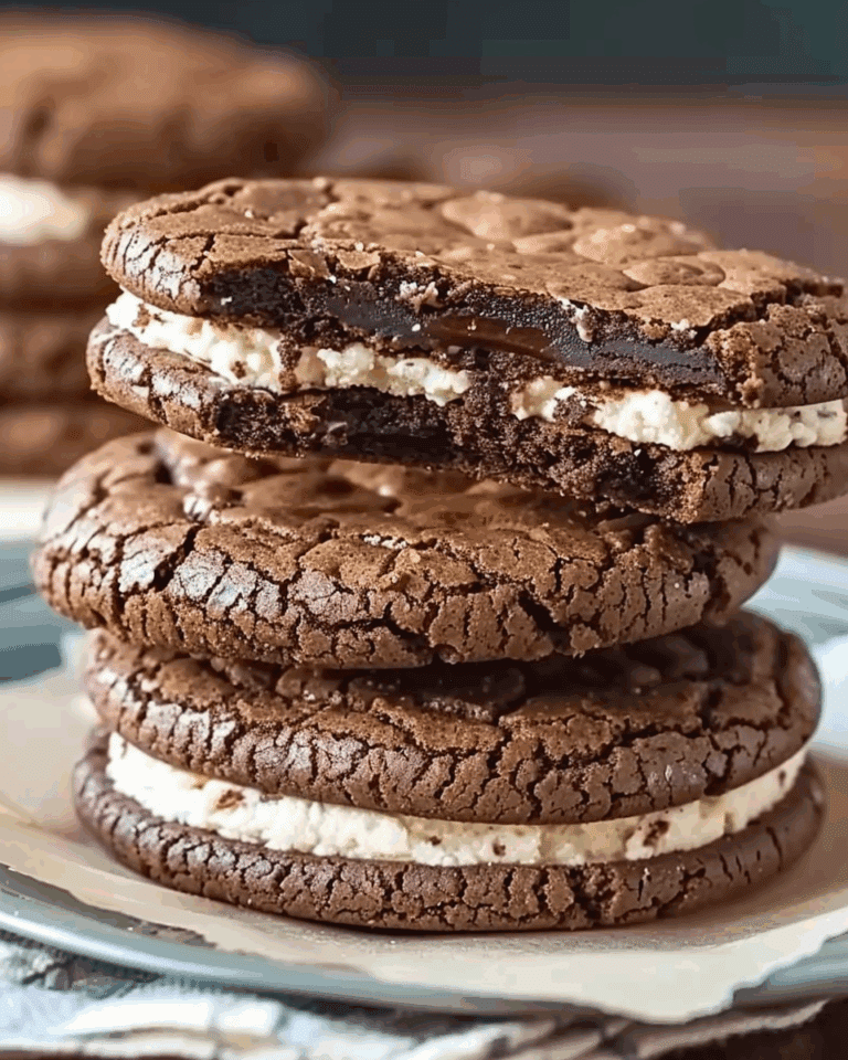 Brownie Cookie Dough Sandwich Cookies