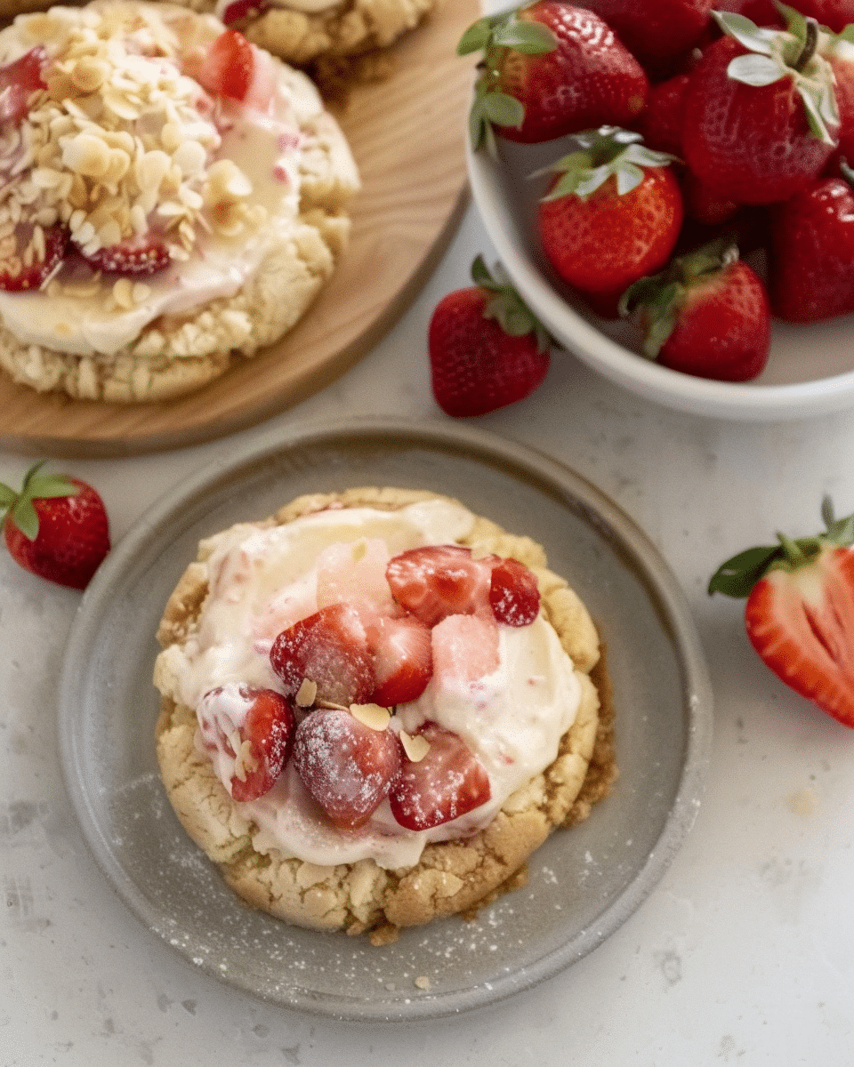 Strawberry Cheesecake Cookies
