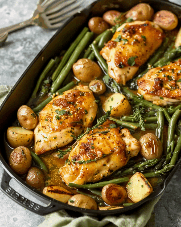 Honey Mustard Chicken, Beans, and Potatoes Recipe