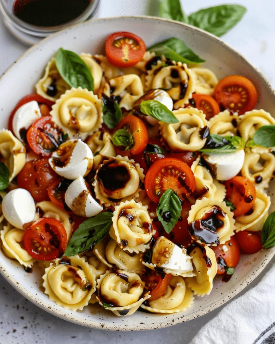 Tortellini Caprese Pasta Salad