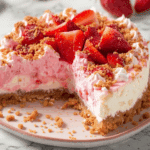Berrylicious Strawberry Crunch Cheesecake