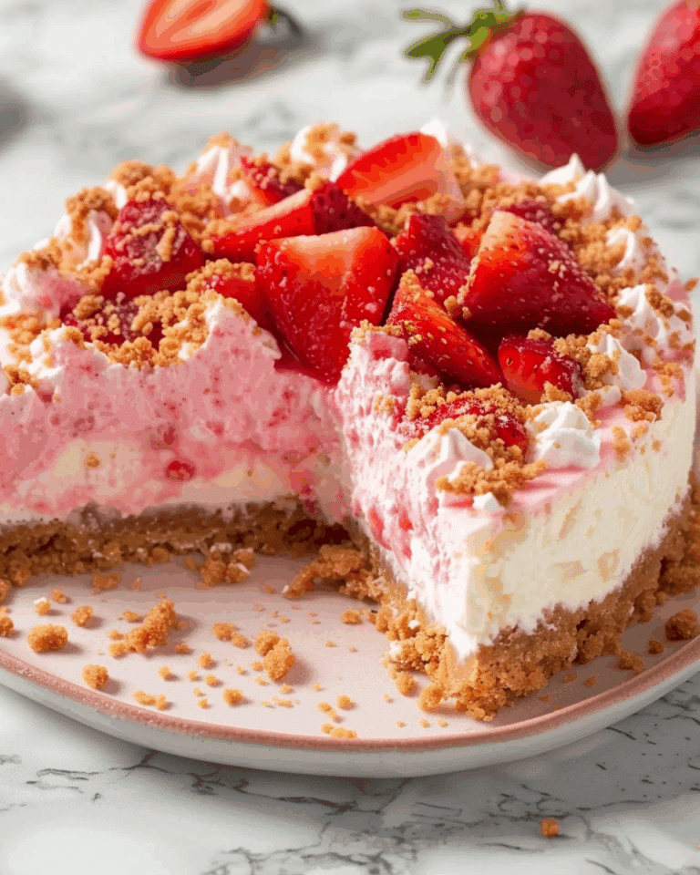 Berrylicious Strawberry Crunch Cheesecake