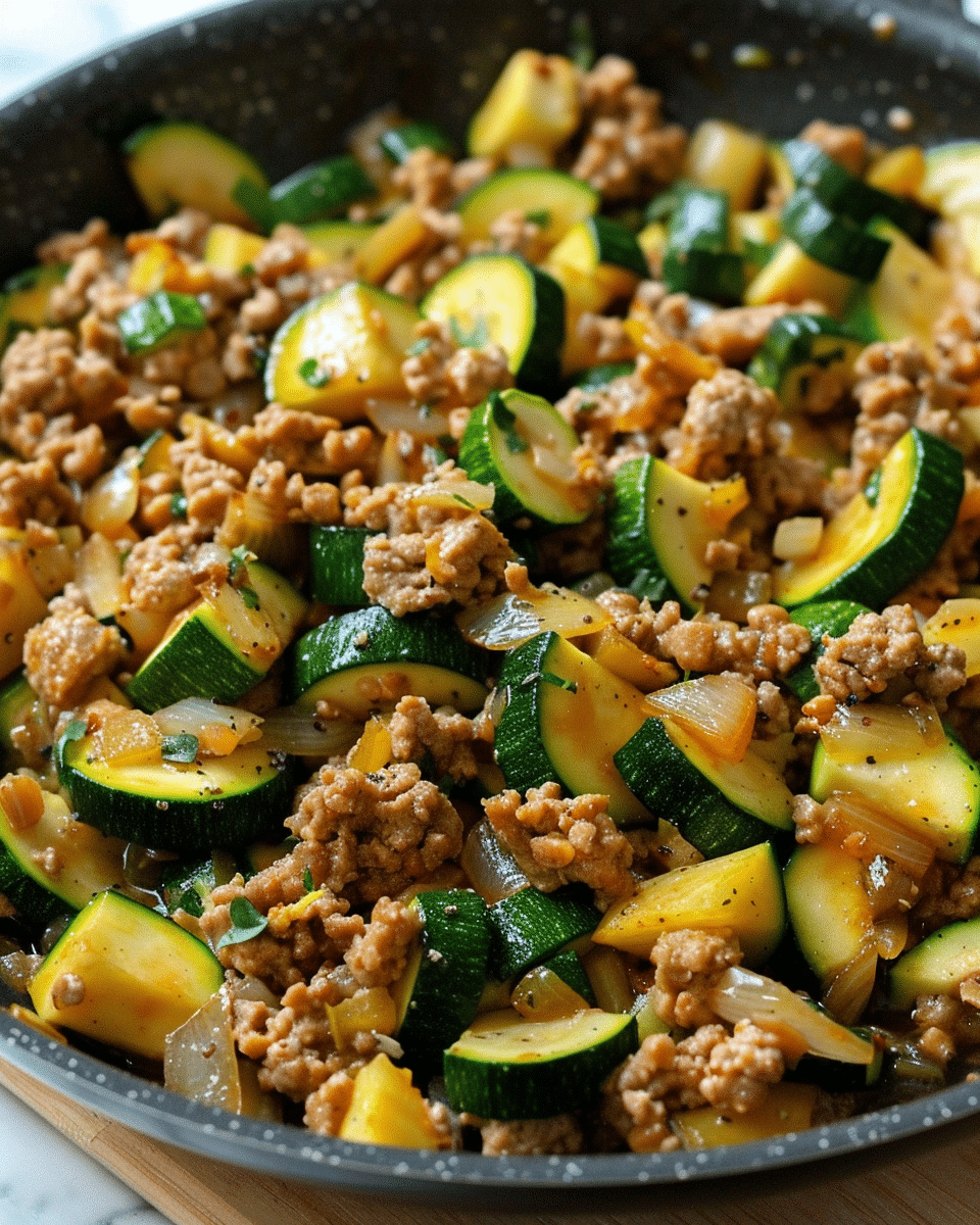 Ground Turkey and Zucchini Skillet