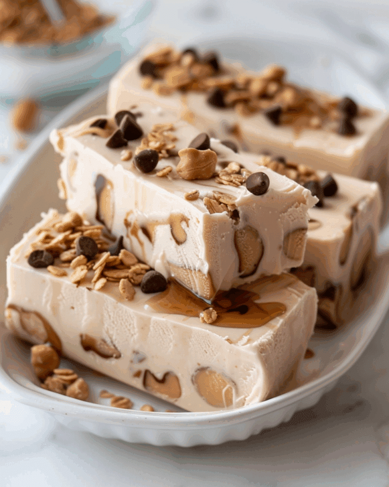 Peanut Butter Frozen Yogurt Bars