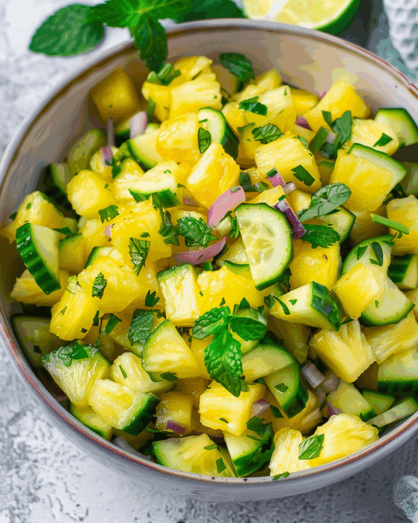 Pineapple Cucumber Salad