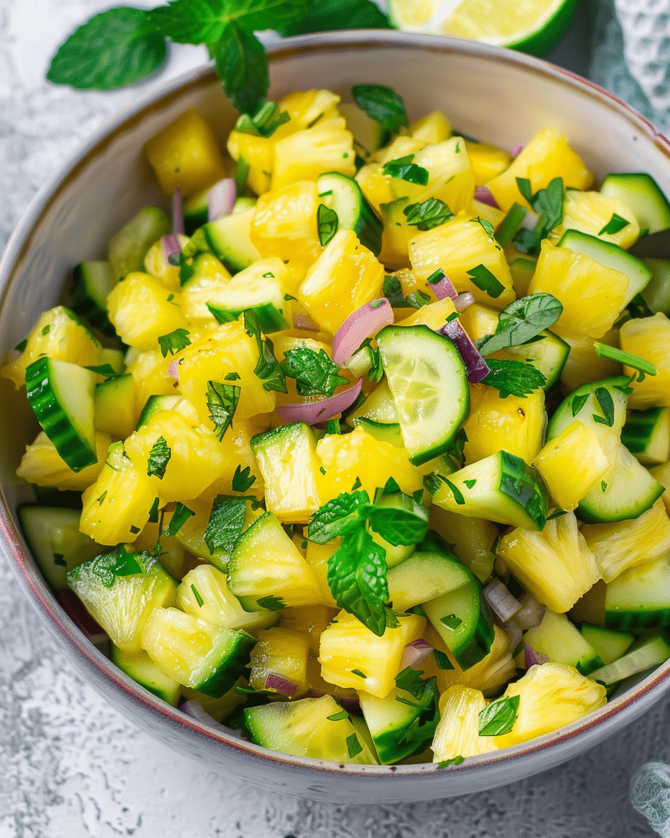 Pineapple Cucumber Salad