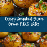 Smashed Green Onion Potato Bites Recipe