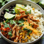 Slow Cooker Chicken Burrito Bowl