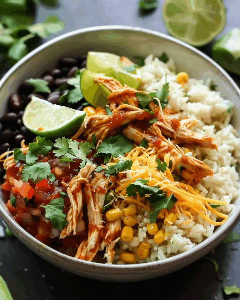 Slow Cooker Chicken Burrito Bowl