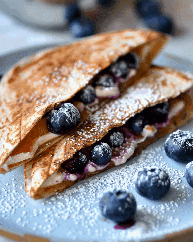 Blueberry Breakfast Quesadilla