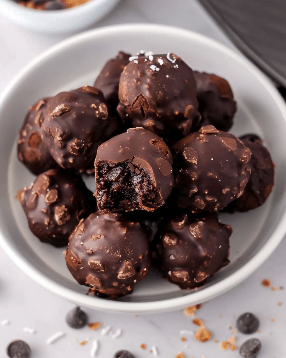 No-Bake Brownie Bites