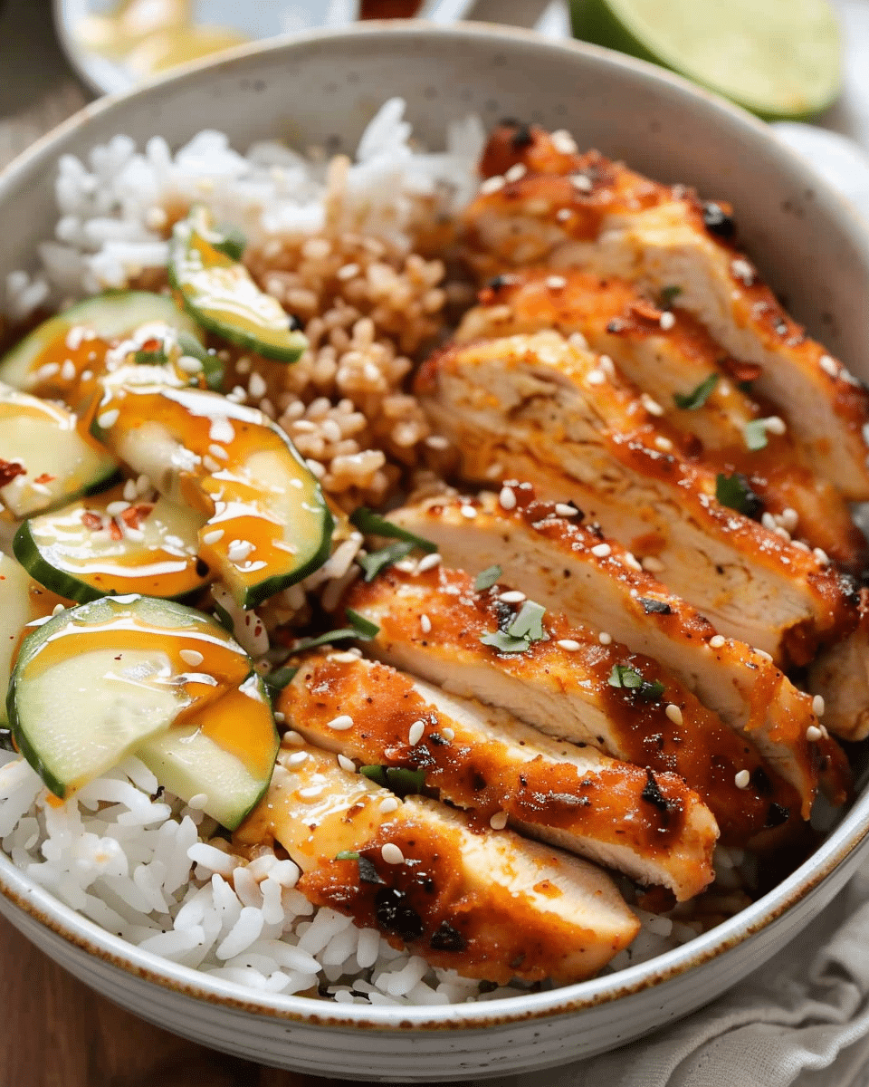 Hot Honey Chicken Bowls