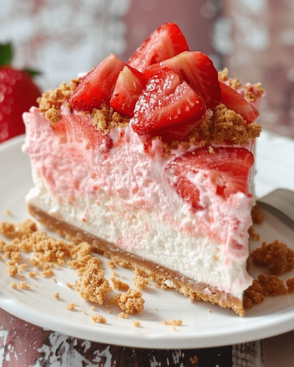 Berrylicious Strawberry Crunch Cheesecake