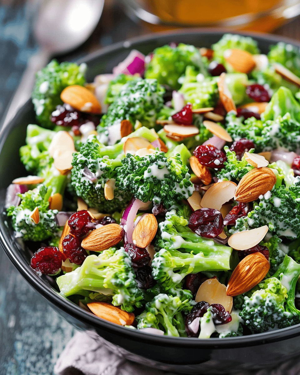 Cranberry Almond Broccoli Salad