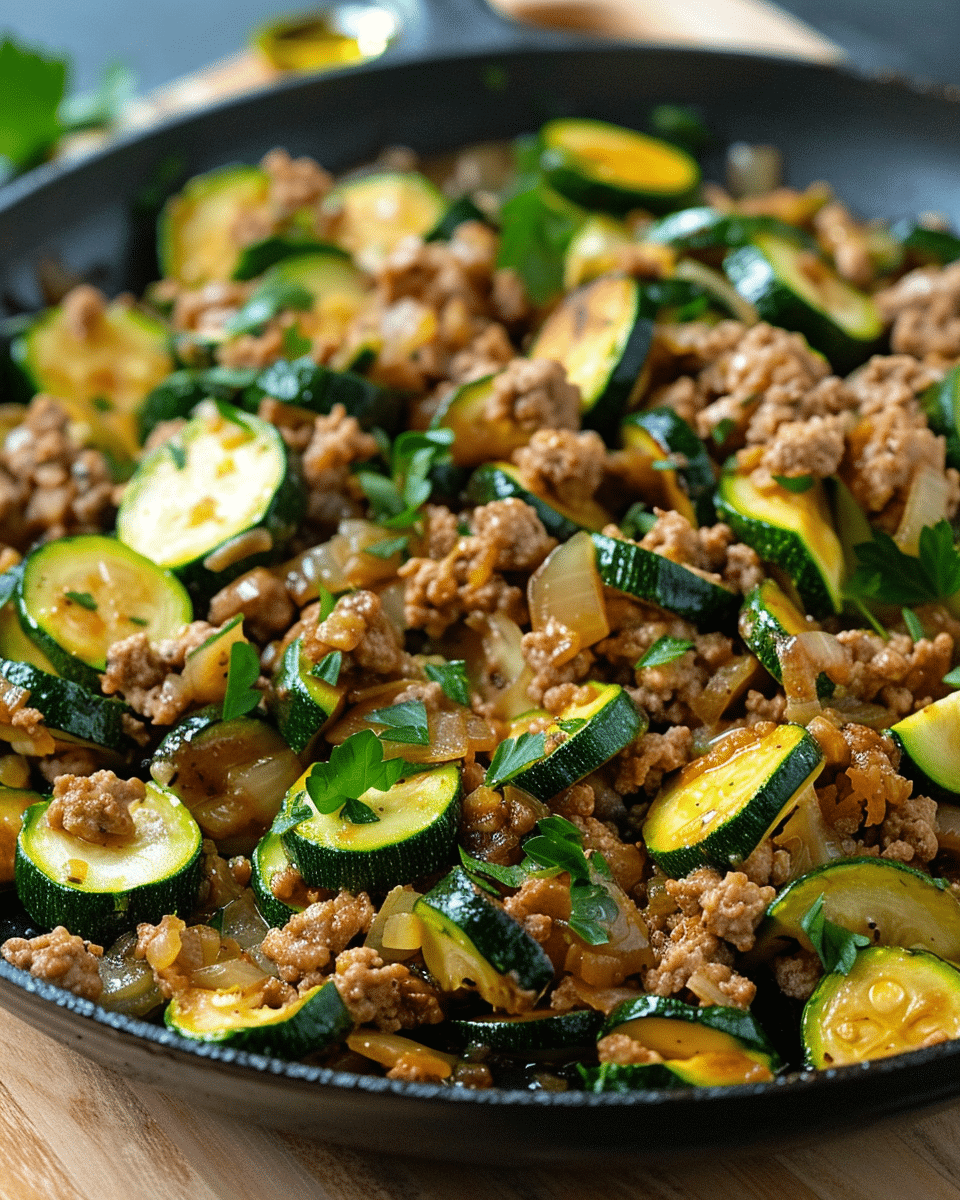 Ground Turkey and Zucchini Skillet