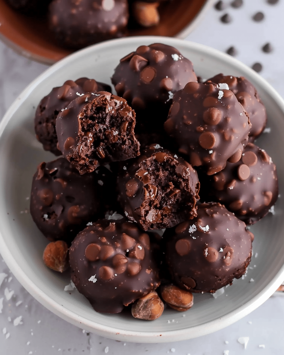 No-Bake Brownie Bites