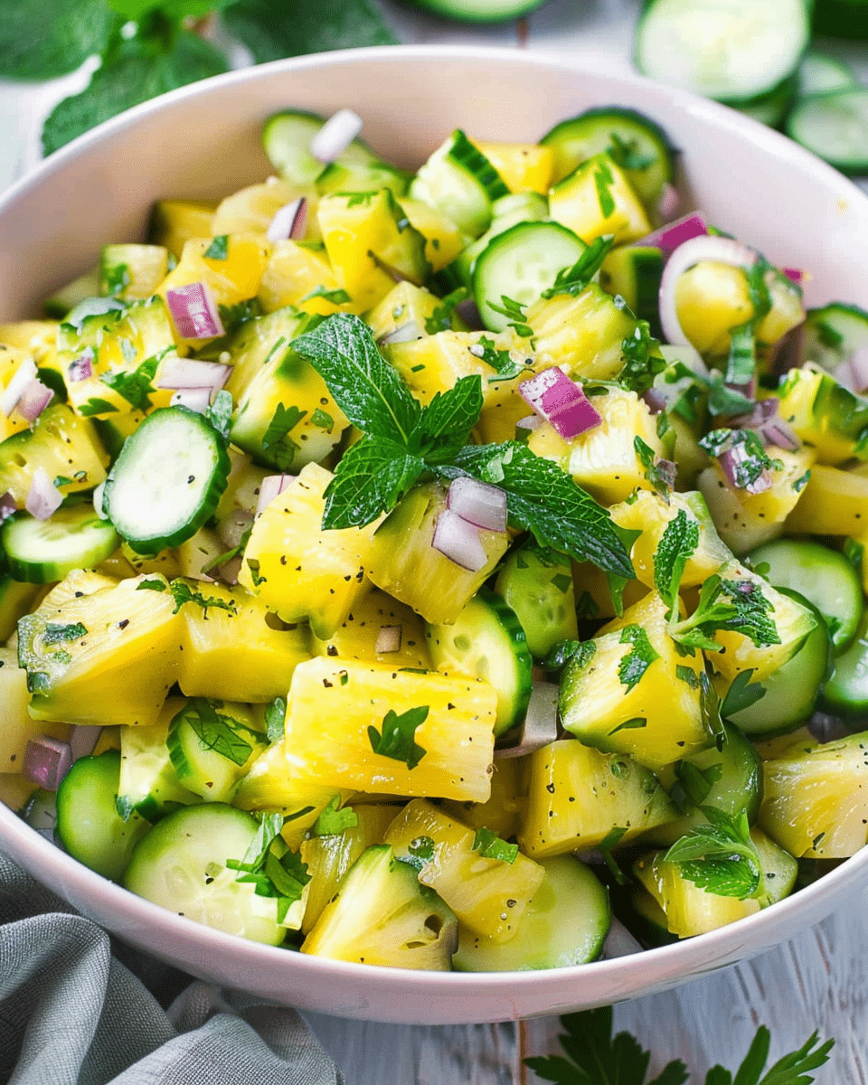Pineapple Cucumber Salad