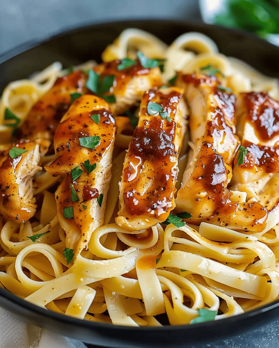 Spicy Cajun Honey Butter Chicken Pasta