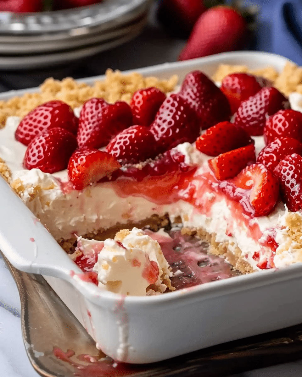 Strawberry Cheesecake Dump Cake Recipe