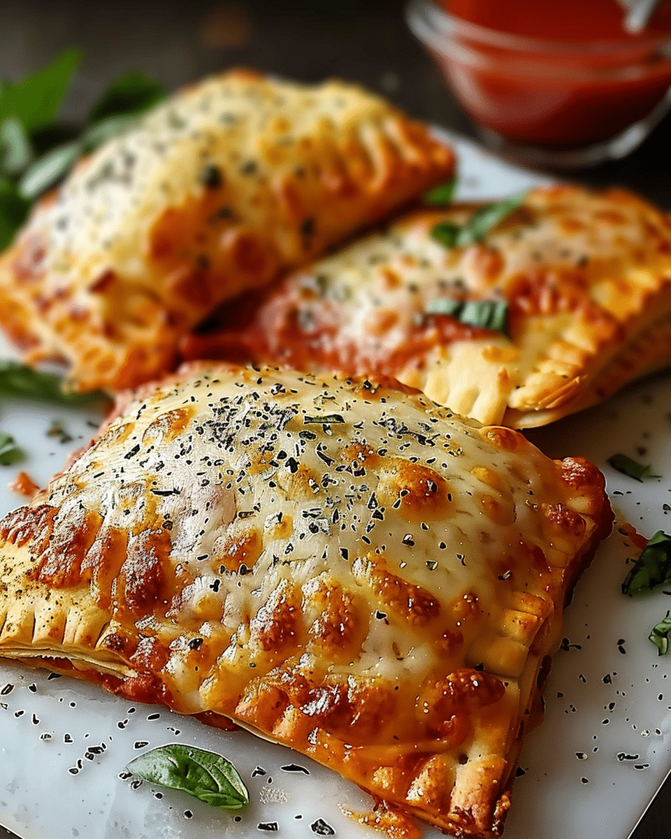 Homemade Easy Cheesy Pizza Pockets