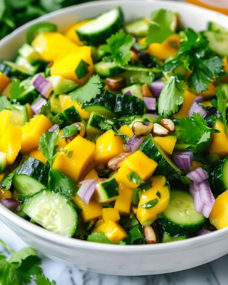 Mango Cucumber Salad