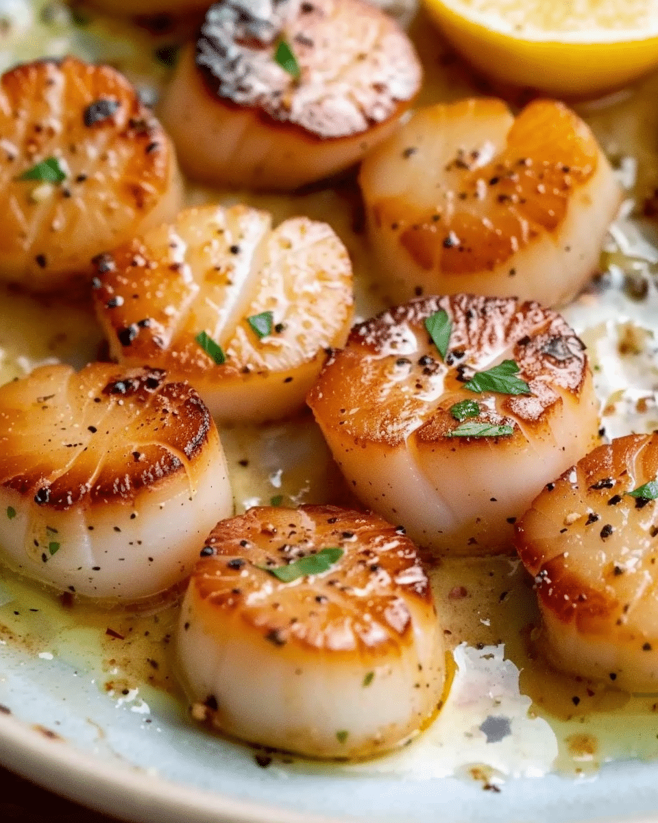 Perfect Pan Seared Scallops