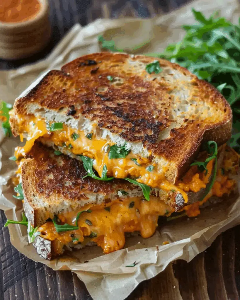Cheddar Pumpkin Grilled Cheese Sandwiches