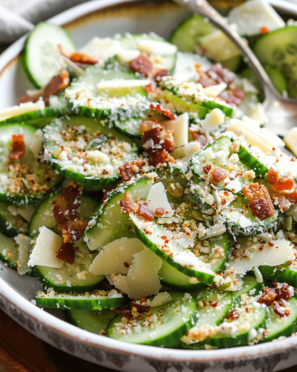 Cucumber Caesar Salad