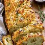 Swirled Garlic Herb and Cheese Bread