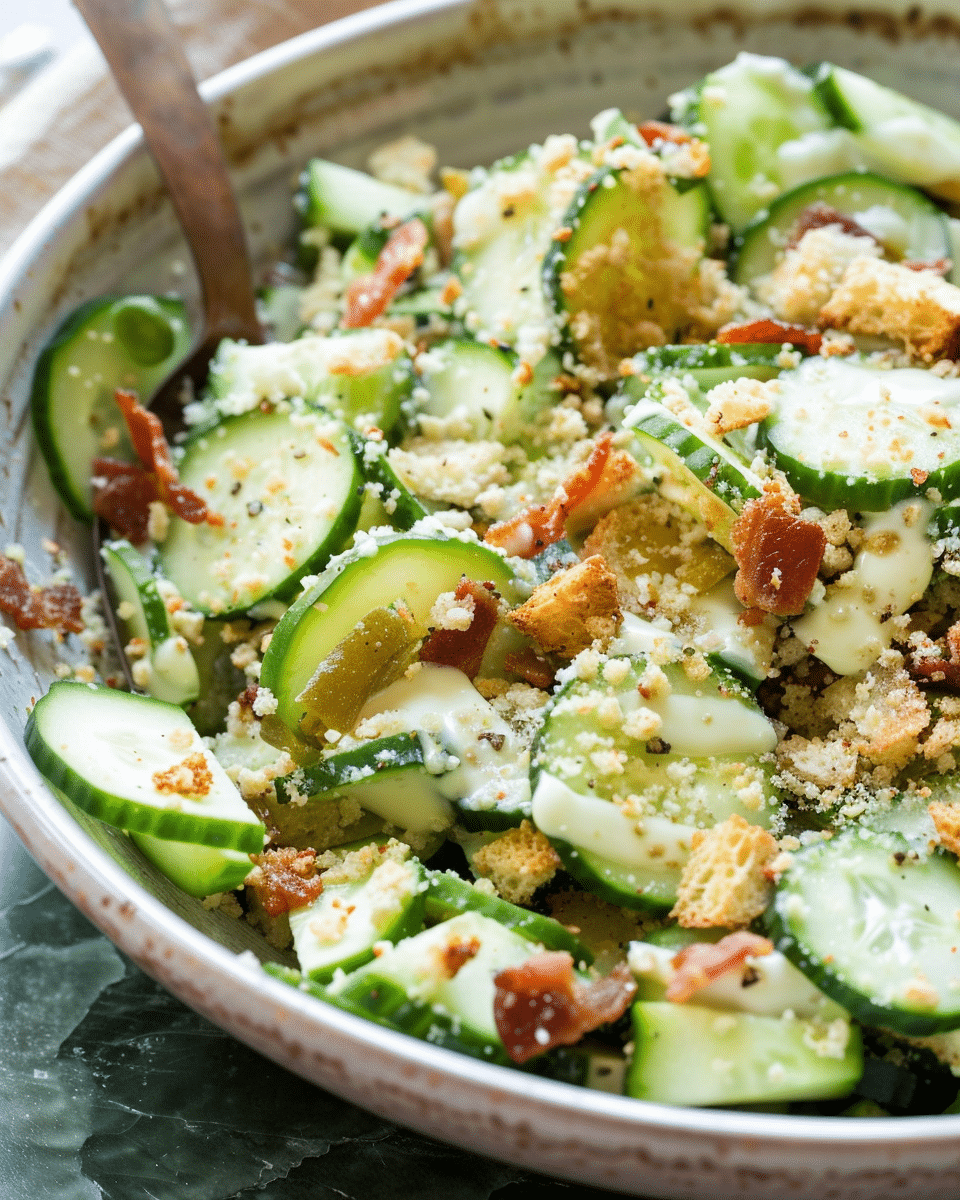 Cucumber Caesar Salad