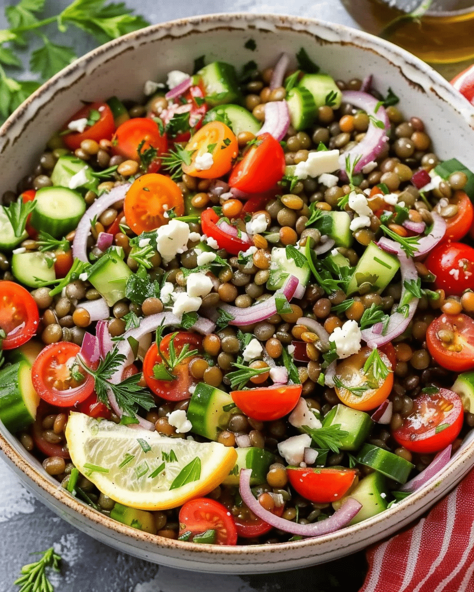 Mediterranean Lentil Salad