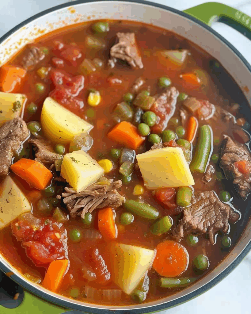 My Mom’s Old-Fashioned Vegetable Beef Soup