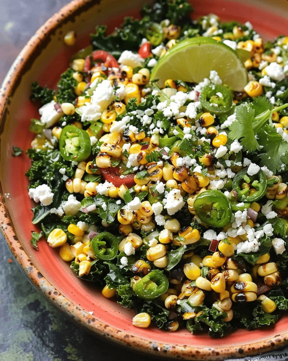 Mexican Street Corn Kale Salad