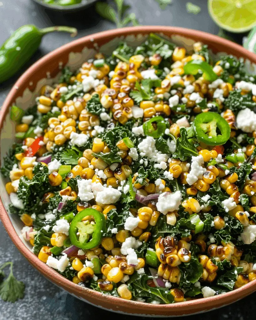 Mexican Street Corn Kale Salad