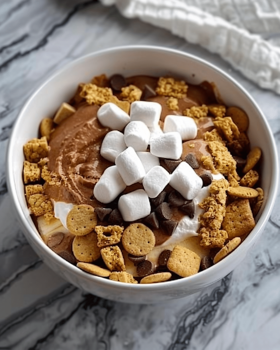 Double Chocolate Protein S'mores Bowl