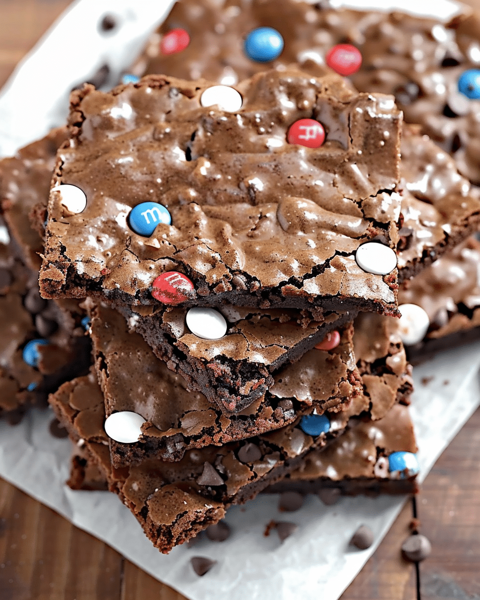 Patriotic Cookie and Brownie Crunch