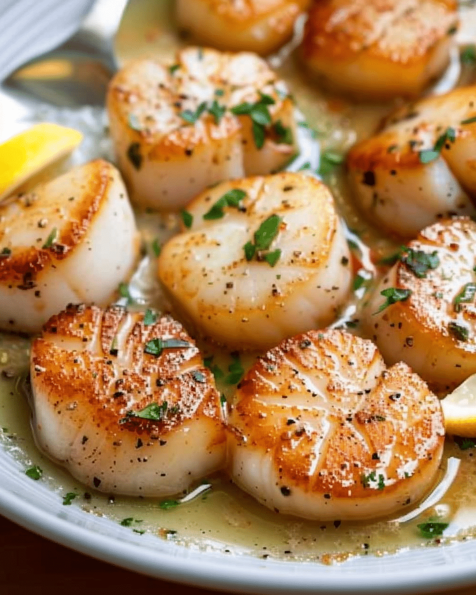 Perfect Pan Seared Scallops