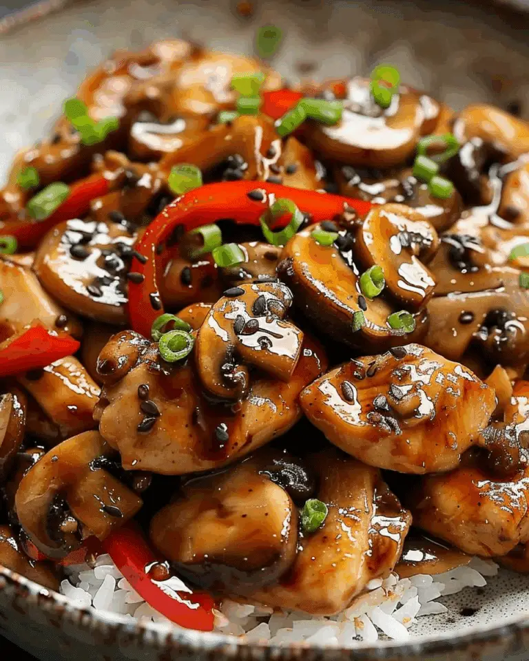 Black Pepper Chicken with Mushrooms