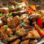 Black Pepper Chicken with Mushrooms