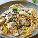 Chicken Mushroom Fettuccine