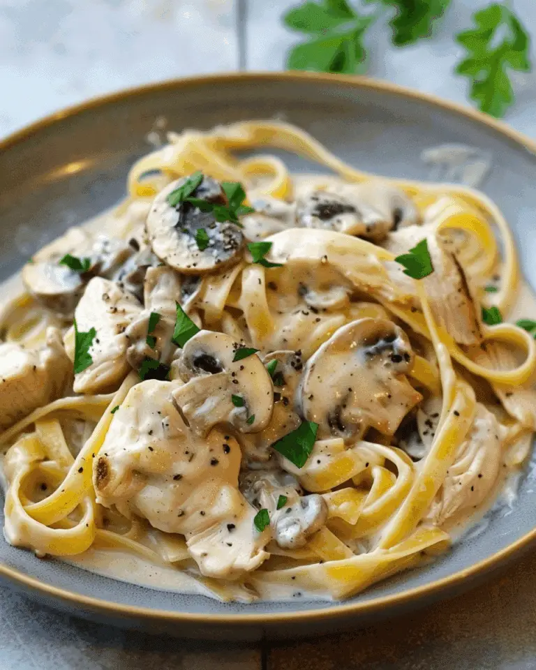 Chicken Mushroom Fettuccine