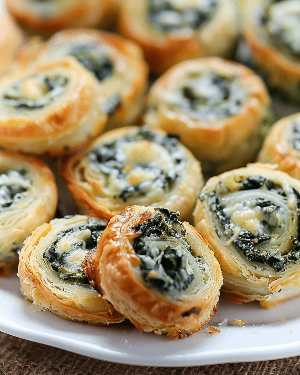 Creamy Spinach Roll‑Ups