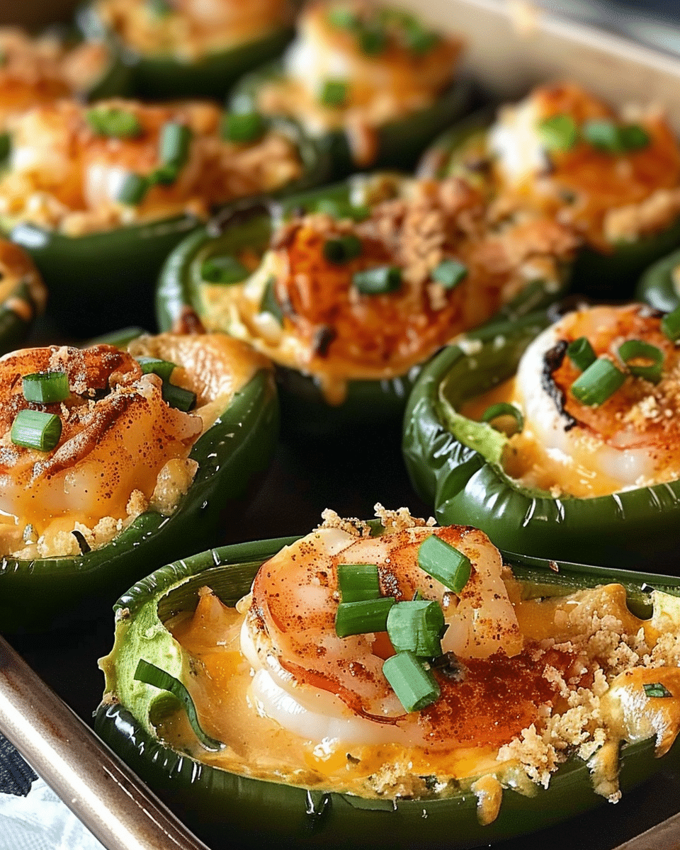 Fiery Cajun Shrimp Stuffed Jalapeños