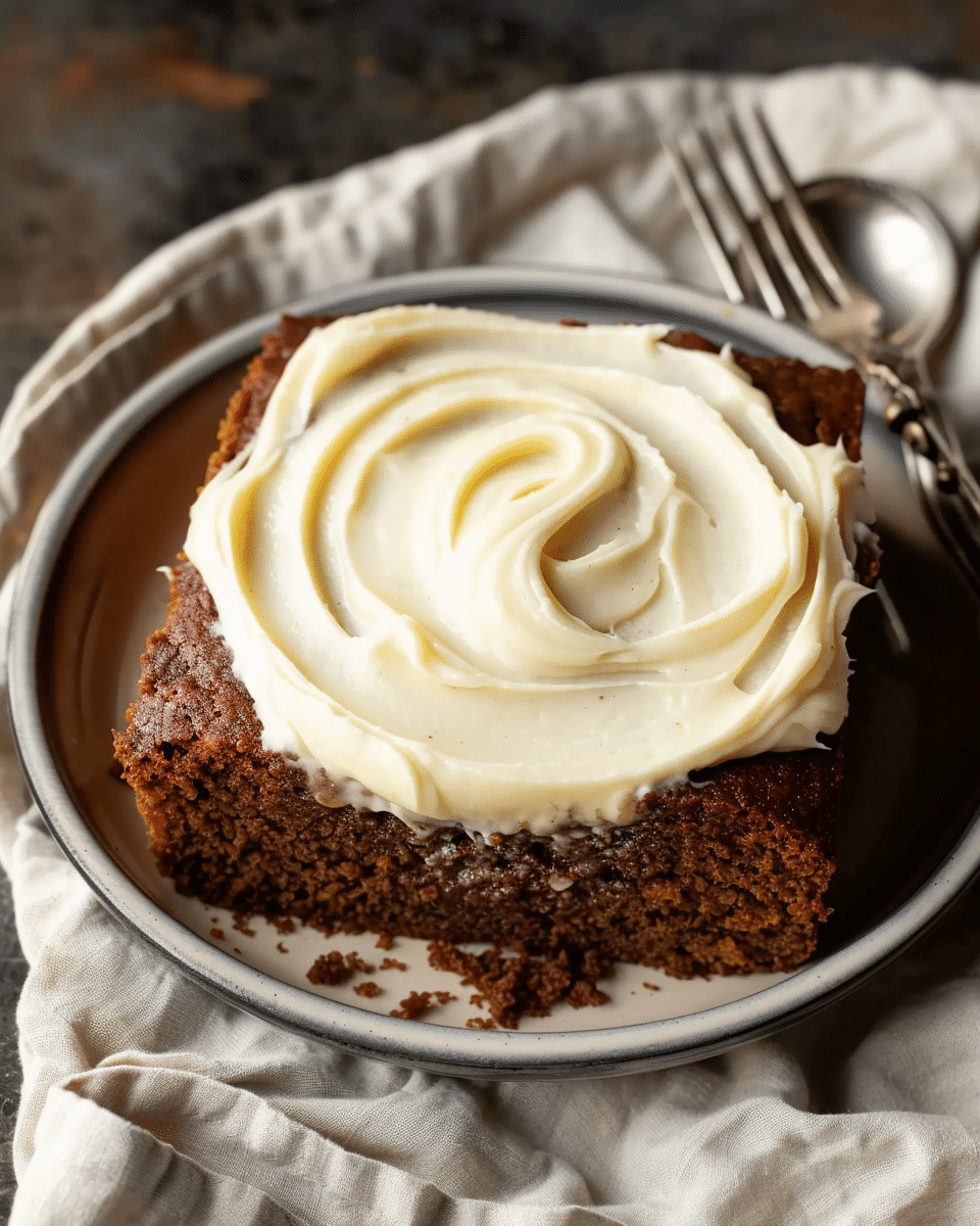 Gingerbread Cake with Luscious Cream Cheese Frosting