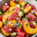 Peach Watermelon Salad