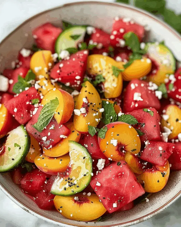 Peach Watermelon Salad
