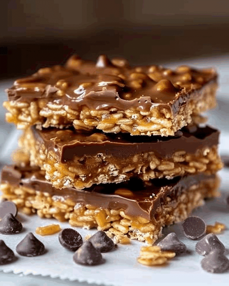 Caramel Chocolate Crunch Bars