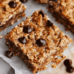Healthy Chocolate Chip Oat Bars